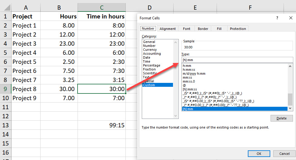 Excel Time To Decimal Hours And Minutes